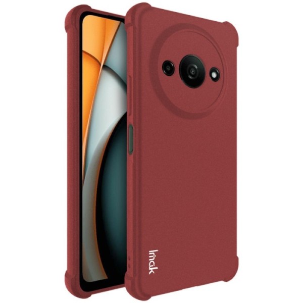 „Imak“ pastiprinātas aizsardzības cieta silikona (TPU) apvalks - bordo (Redmi A3 / Poco C61)