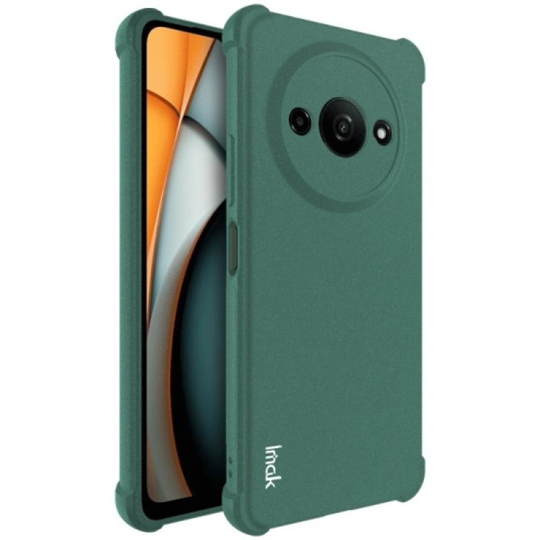 „Imak“ pastiprinātas aizsardzības cieta silikona (TPU) apvalks - zaļš (Redmi A3 / Poco C61)
