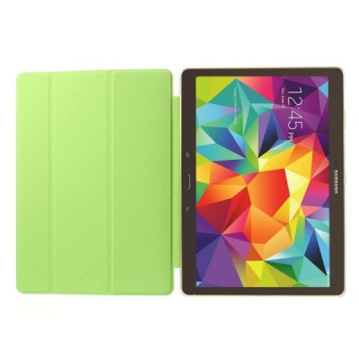 Samsung Galaxy Tab S 10.5 plāns atvēramais zaļš futrālis / Vacins.lv