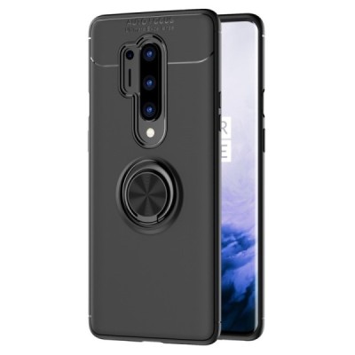 OnePlus 8 Pro „FOCUS“ Kickstand (TPU) твердый силиконовый чехол - чёрный | Vacins.lv