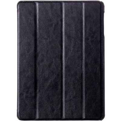 Samsung Galaxy Tab S 10.5 (T805, T800) atverčiamas juodas odinis dėklas - knygutė / Priedai.lt