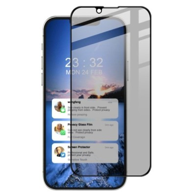Apple iPhone 13 Mini Imak Tempered Glass privāta melns ekrāna aizsargstikls | Vacins.lv