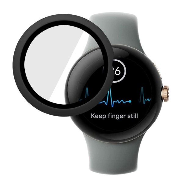 „Enkay“ Tempered Glass защитное стекло 0.2 mm - чёрный (Google Pixel Watch 2 / Pixel Watch)