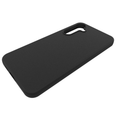Samsung Galaxy A55 5G (SM-A556) cieta silikona (TPU) melns apvalks | Vacins.lv