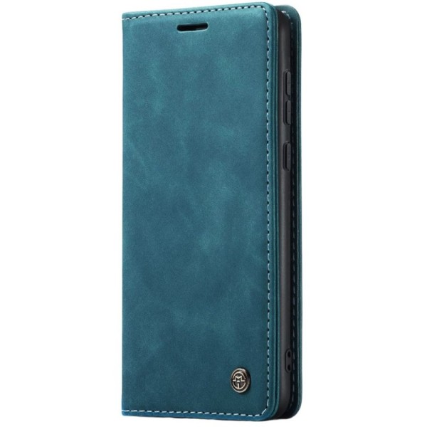Кожиный чехол-книжка "CaseMe" Retro - зелёный (Galaxy A55)