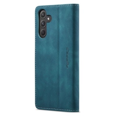 Samsung Galaxy A55 5G (SM-A556) CaseMe Retro открываемый, зелёного цвета, кожаный чехол – книжка | Vacins.lv