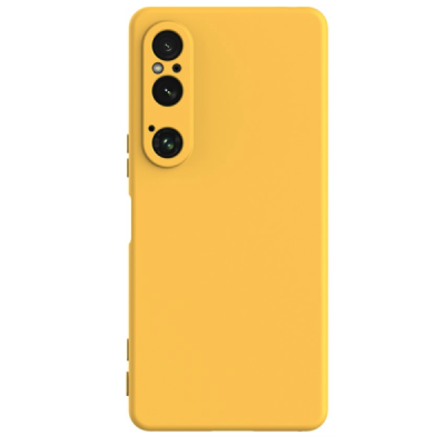 Sony Xperia 1 VI Shell cieta silikona (TPU) apvalks - dzeltens | vacins.lv
