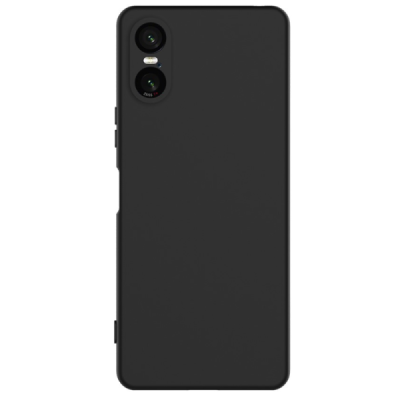 Sony Xperia 10 VI Shell (TPU) твердый силиконовый чехол - чёрный | Vacins.lv