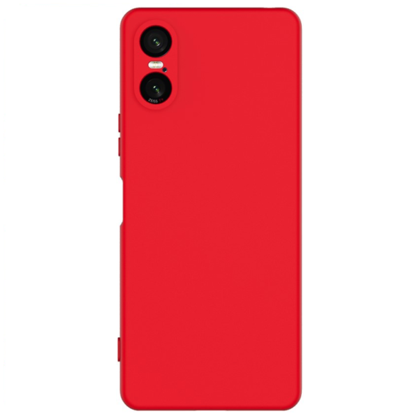 Твердый силиконовый чехол (TPU) „Shell“ - красный (Xperia 10 VI)