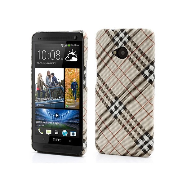 „Burberry“ stiliaus dėklas - šviesiai rudas (One)