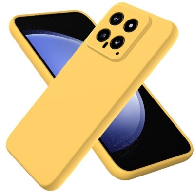 Xiaomi 14 Shell (TPU) твердый силиконовый чехол - жёлтый | Vacins.lv