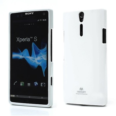 Sony Xperia S Mercury balts cieta silikona (TPU) futrālis / Vacins.lv