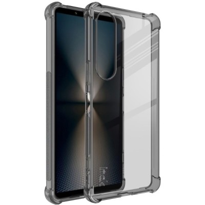 Sony Xperia 1 VI Imak pastiprinātas aizsardzības cieta silikona (TPU) pelēks vāciņš | Vacins.lv