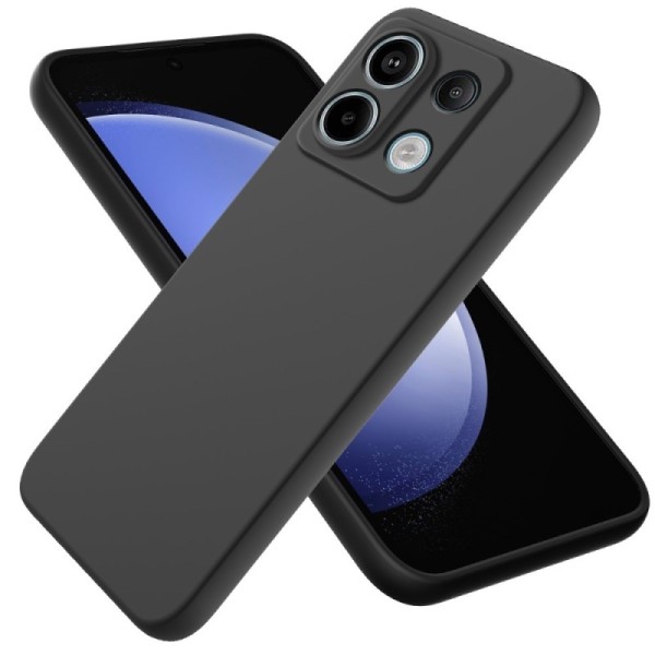 „Shell“ cieta silikona (TPU) apvalks - melns (Redmi Note 13 Pro 5G / Poco X6 5G)