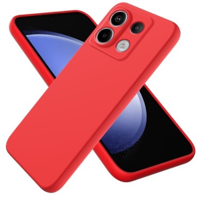 Xiaomi Redmi Note 13 Pro 5G / Poco X6 5G Shell (TPU) твердый силиконовый чехол - красный | Vacins.lv