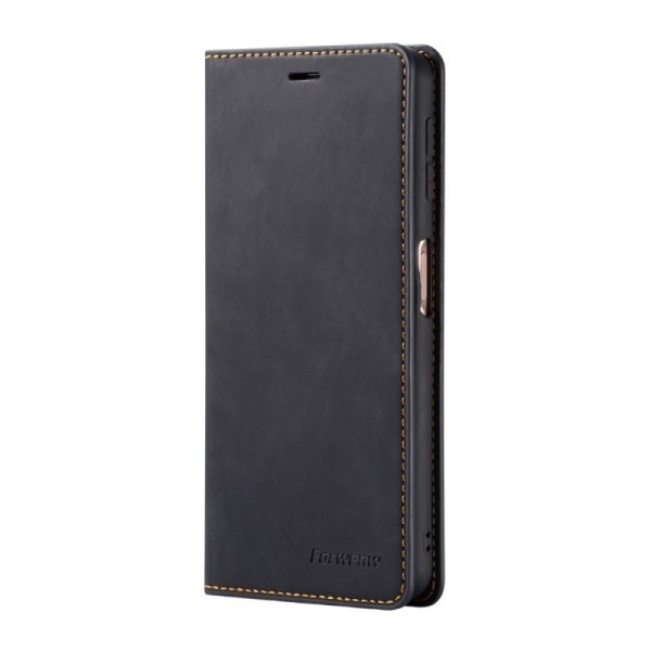 Кожиный чехол-книжка „ForwenW“ Silky - чёрный (P30 Pro)