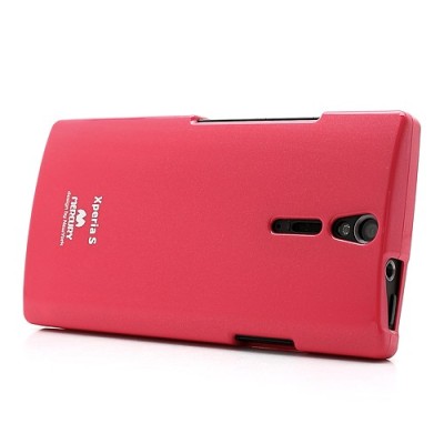 Mercury TPU kieto silikono rožinis Sony Xperia S dėklas - nugarėlė / Priedai.lt