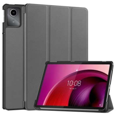 Lenovo Tab M11 (TB330FU) серый кожаный чехол-книжка (складной) | Vacins.lv