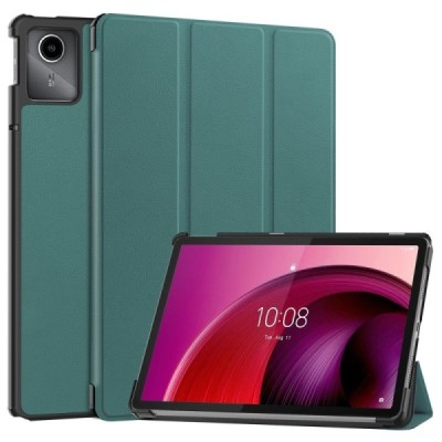 Lenovo Tab M11 (TB330FU) зелёный кожаный чехол-книжка (складной) | Vacins.lv