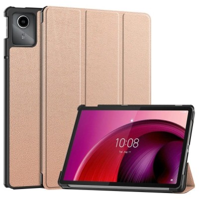 Lenovo Tab M11 (TB330FU) золотой кожаный чехол-книжка (складной) | Vacins.lv