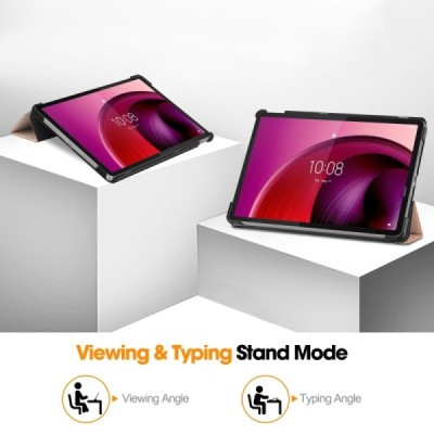 Lenovo Tab M11 (TB330FU) золотой кожаный чехол-книжка (складной) | Vacins.lv