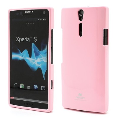 Sony Xperia S Mercury gaiši rozs cieta silikona (TPU) futrālis / Vacins.lv