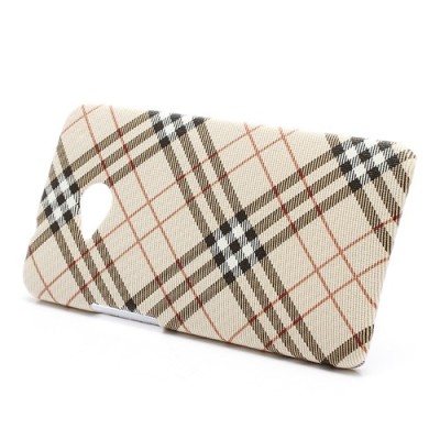 „Burberry“ stiliaus HTC One M7 šviesiai rudas dėklas (Dėkliukas) / Priedai.lt
