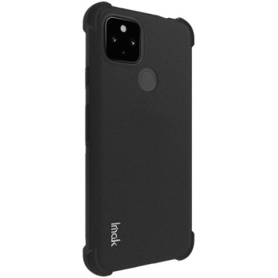 Google Pixel 4A 5G Imak усиленный твердый силиконовый чехол TPU чёрный, задняя часть + защитная пленка для экрана | Vacins.lv