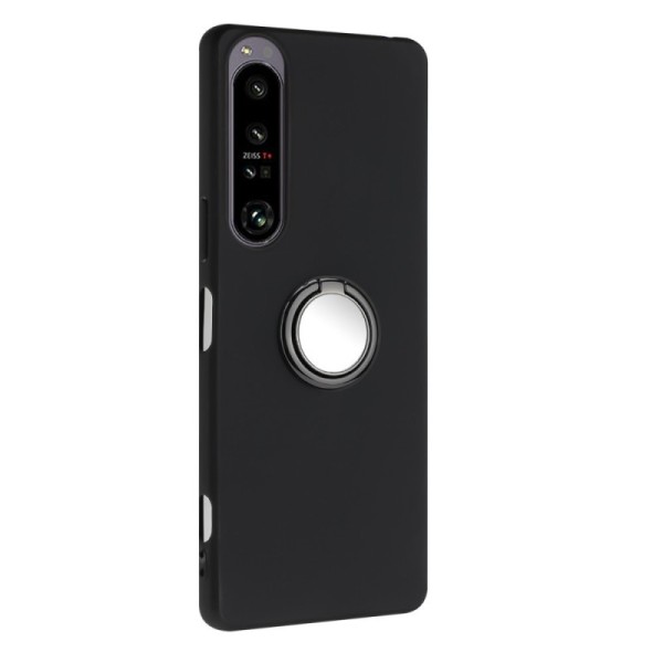 Твердый силиконовый чехол „Kickstand“ (TPU) - чёрный (Xperia 1 VI)