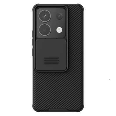 Xiaomi Redmi Note 13 Pro 5G (Poco X6 5G) „Nillkin“ CamShield Pro чёрный чехол с защитной крышкой для камеры | Vacins.lv