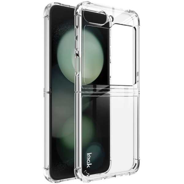 Усиленный твердый силиконовый чехол „Imak“ (TPU) - прозрачный (Galaxy Flip7 FE / Flip6)