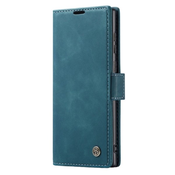 Кожиный чехол-книжка "CaseMe" Retro - зелёный (Galaxy S24 Ultra)