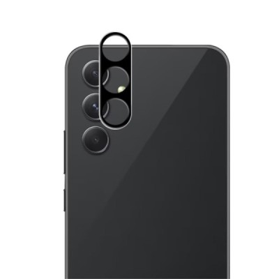 Samsung Galaxy A55 5G (SM-A556) „Mocolo“ aizmugurējās kameras melns aizsargstikls 0.33 mm (Tempered Glass) | Vacins.lv