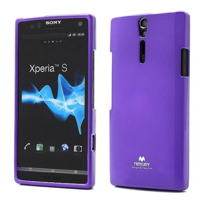 Sony Xperia S Mercury violeta cieta silikona (TPU) futrālis / Vacins.lv
