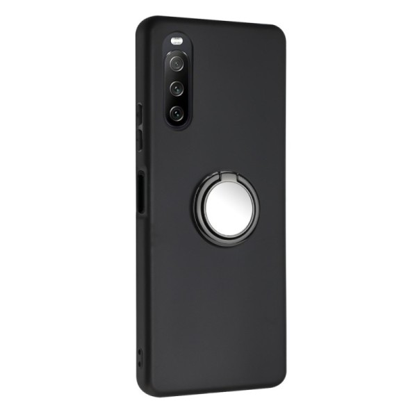Твердый силиконовый чехол „Kickstand“ (TPU) - чёрный (Xperia 10 VI)