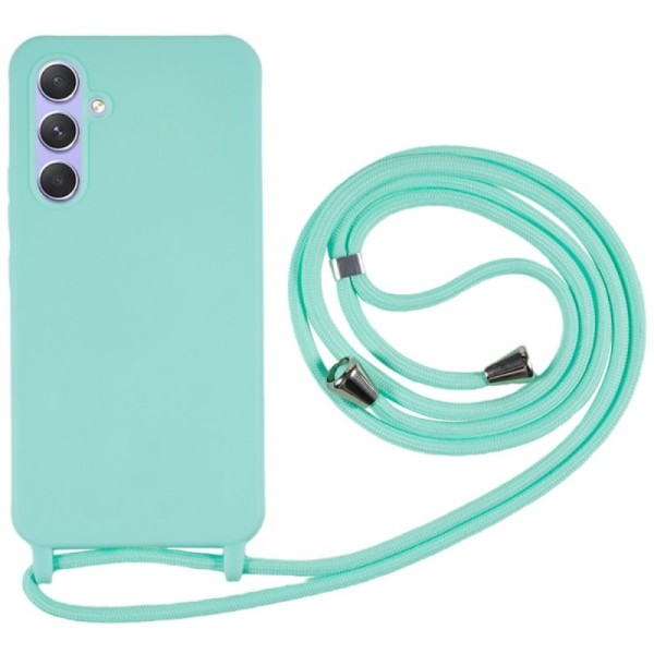 „Strap“ твердый силиконовый (TPU) чехол - мятный (Galaxy A55)