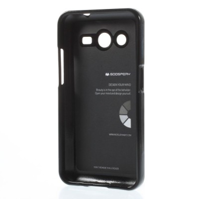 Mercury TPU kieto silikono juodas Samsung Galaxy Core 2 G355 dėklas - nugarėlė / Priedai.lt