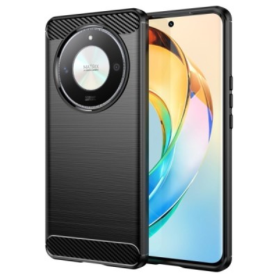 Твердый силиконовый чехол „Carbon“ (TPU) для Huawei Honor Magic 6 Lite (Honor X9b),чёрного цвета | Vacins.lv