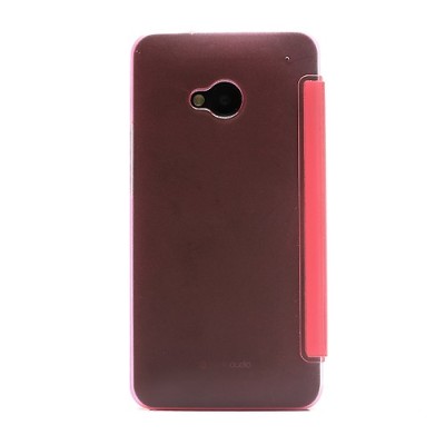 Atverčiamas HTC One M7 rožinis dėklas (Dėkliukas) / Priedai.lt