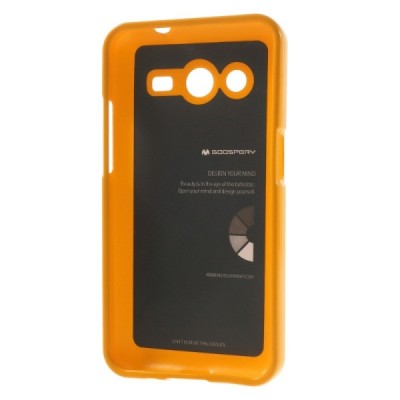 Samsung Galaxy Core 2 G355 Mercury dzeltens cieta silikona (TPU) futrālis / Vacins.lv