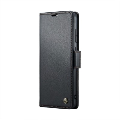 Xiaomi Poco X6 Pro 5G (Redmi K70E) CaseMe Leather открываемый, Чёрного цвета, кожаный чехол – книжка | Vacins.lv