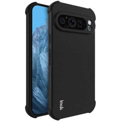 Google Pixel 9 Pro XL Imak pastiprinātas aizsardzības cieta silikona (TPU) melns vāciņš | Vacins.lv
