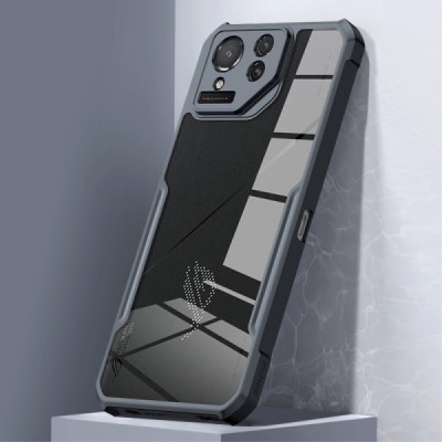 Asus Rog Phone 8 Pro „XUNDD“ прозрачный твердый силиконовый чехол (TPU) и акрила с черной окантовкой | Vacins.lv