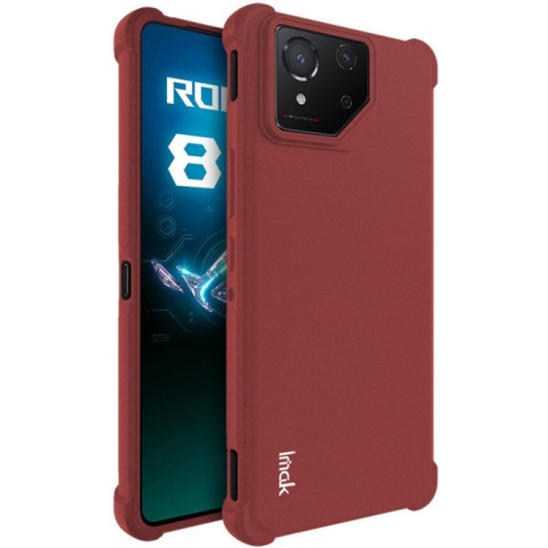 Усиленный твердый силиконовый чехол „Imak“ (TPU) - бордовый (Rog Phone 8 / 8 Pro)