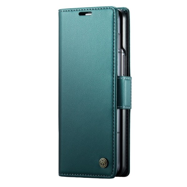 Кожиный чехол-книжка „CaseMe“ Leather - зелёный (Galaxy Fold6)