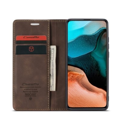 Samsung Galaxy S24+ (SM-S926) CaseMe Retro открываемый, коричневый, кожаный чехол – книжка | Vacins.lv