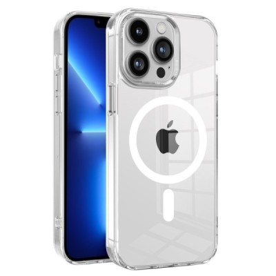 MagSafe Apple iPhone 13 Pro Max прозрачный силиконовый чехол из TPU | Vacins.lv