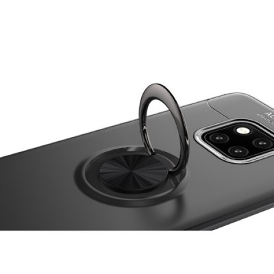 Huawei Mate 20 Pro "FOCUS" Kickstand cieta silikona (TPU) melns apvalks | vacins.lv