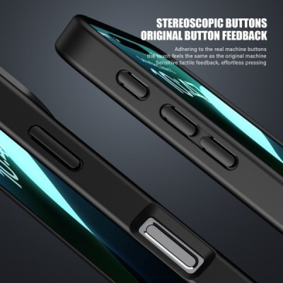 Apple iPhone 16 Pro "IPAKY" Matt силиконовый прозрачный матовый чехол с черной рамкой | Vacins.lv