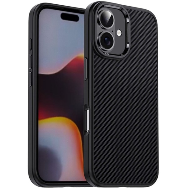 "IPAKY" Carbon чехол - чёрный (iPhone 16 Plus)